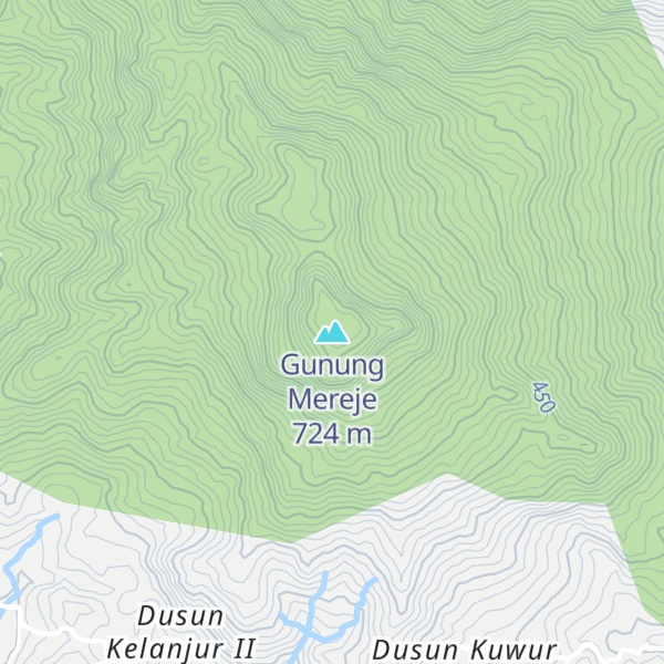 Map of Gunung Mereje