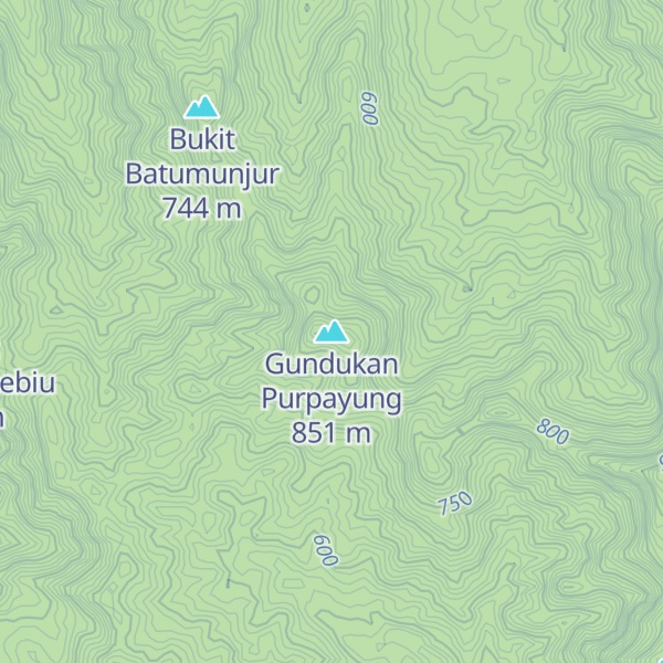 Map of Gundukan Purpayung