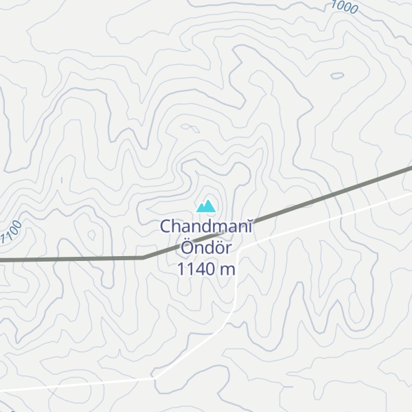 Map of Chandmanĭ Öndör