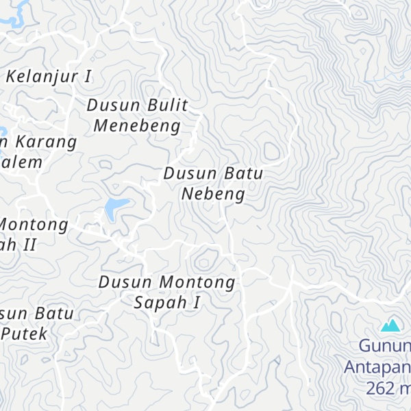 Map of Gunung Montongsidu