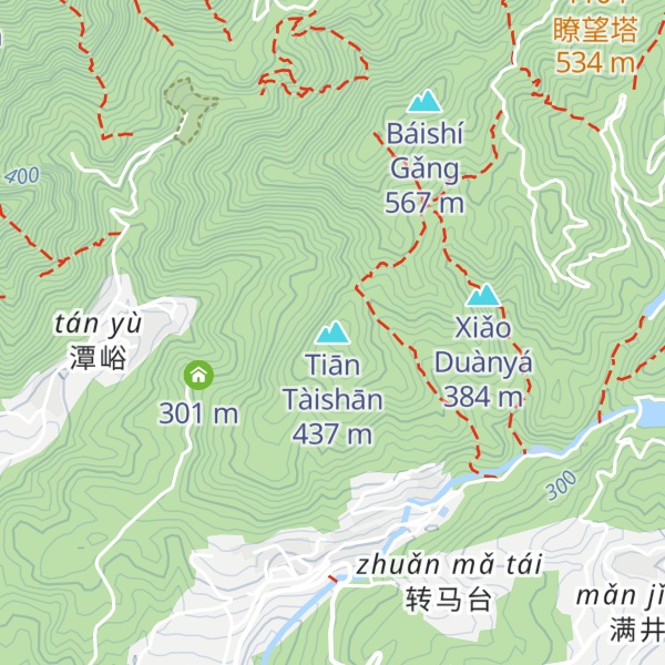 Map of Tiān Tàishān