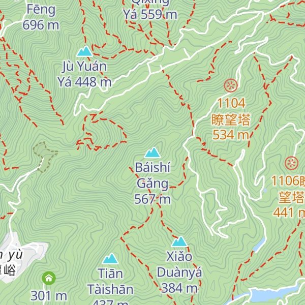 Map of Báishí Gǎng