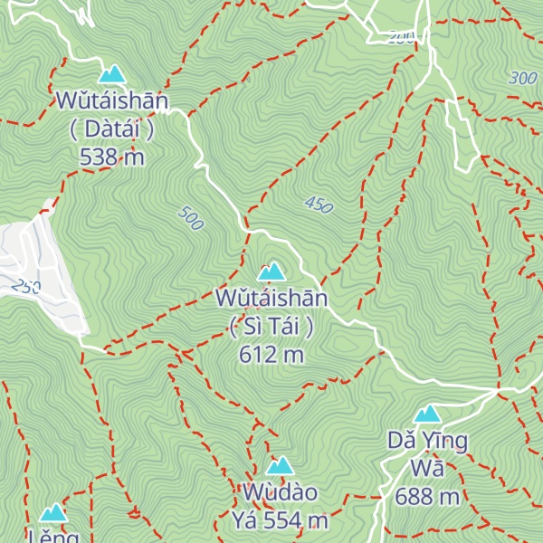 Map of Wǔtáishān （ Sì Tái ）