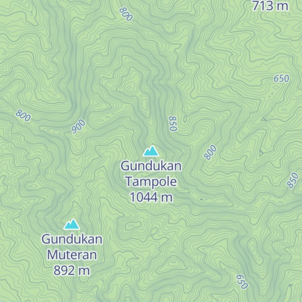 Map of Gundukan Tampole