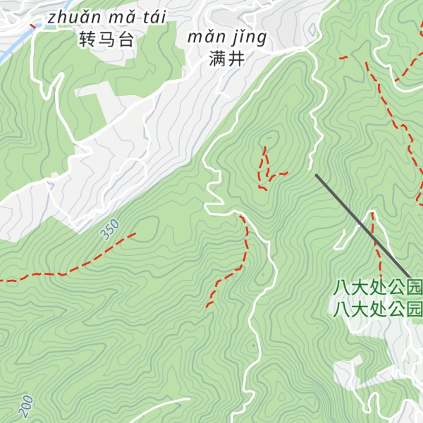 Map of Cui Wei Shan