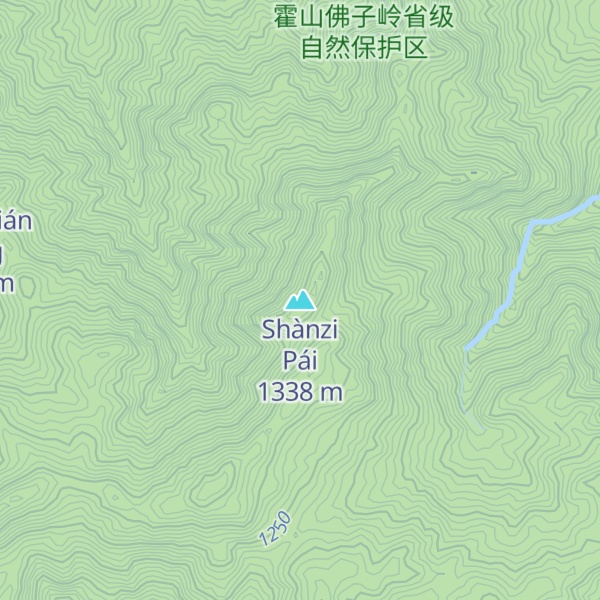 Map of Shànzi Pái