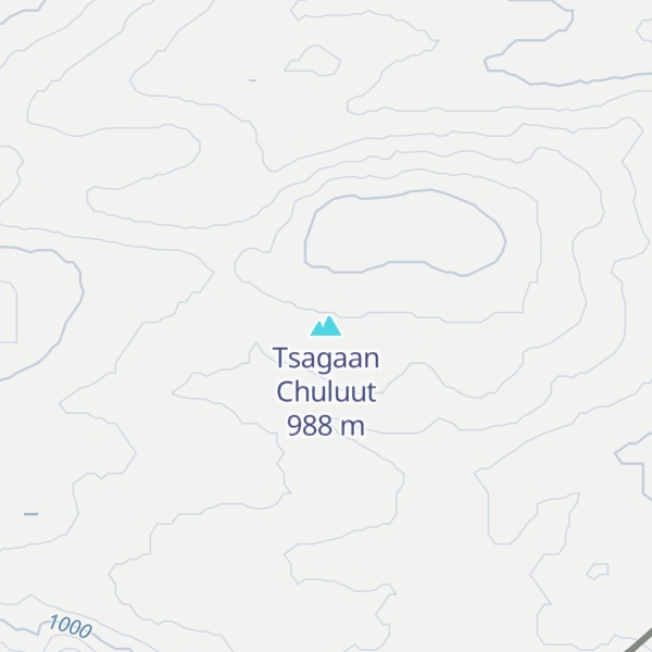 Map of Tsagaan Chuluut