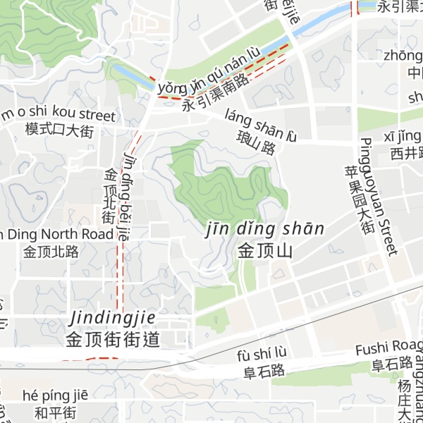 Map of Jīn Dǐng Shān