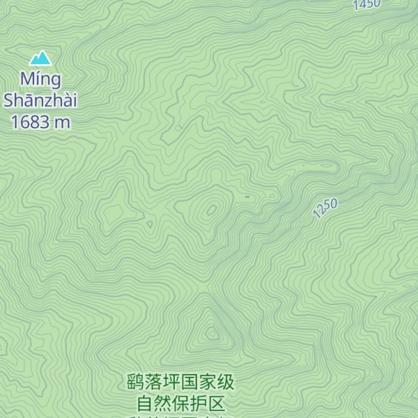 Map of Míngshān Xiǎo Zhài