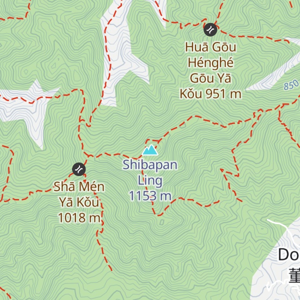 Map of Shibapan Ling