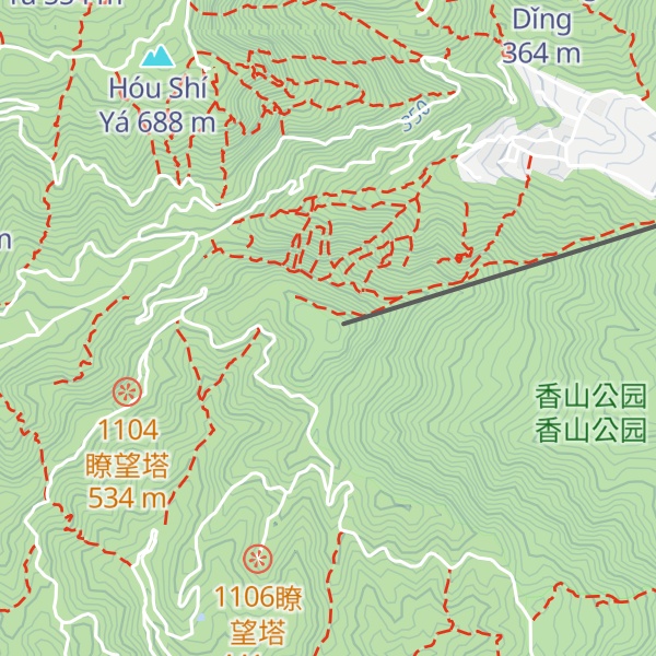 Map of Incense burner peak
