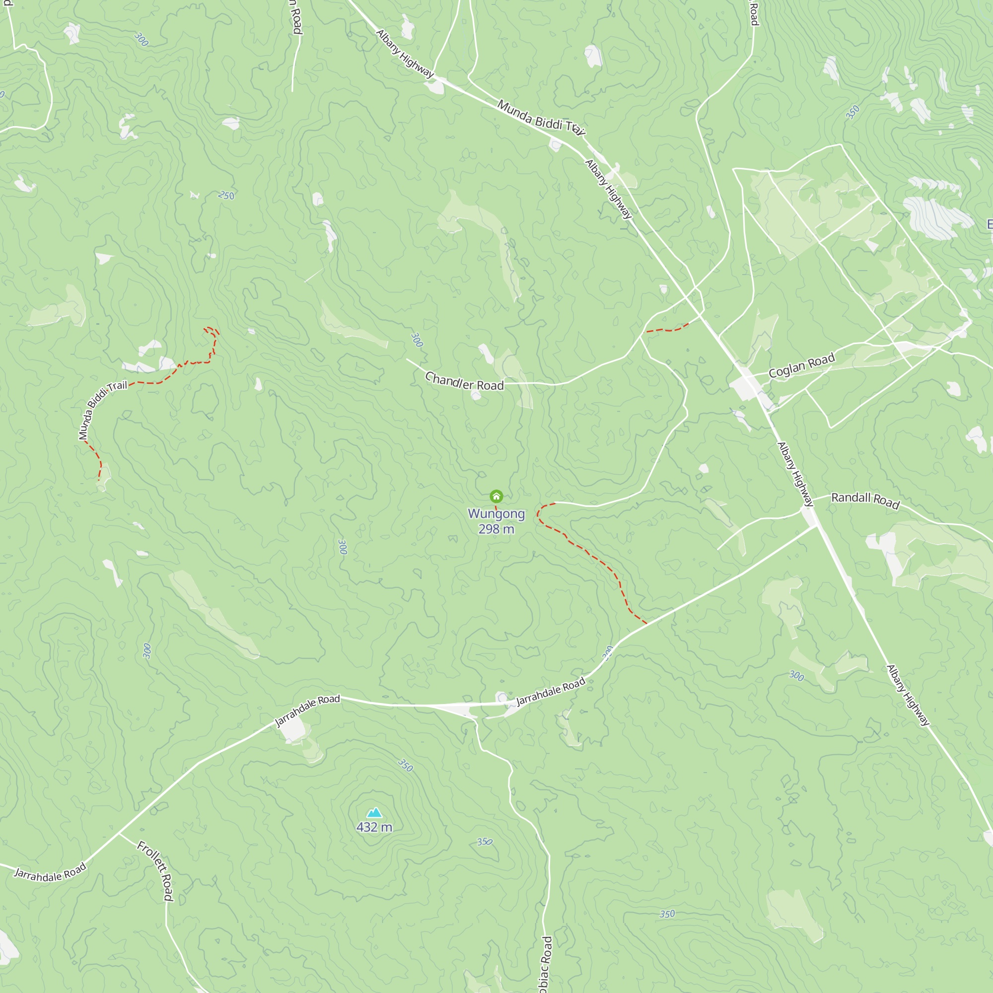 Wungong map