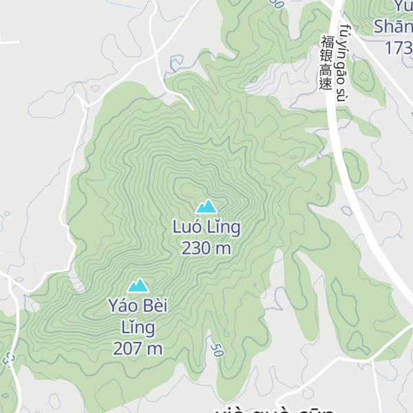 Map of Luó Lǐng