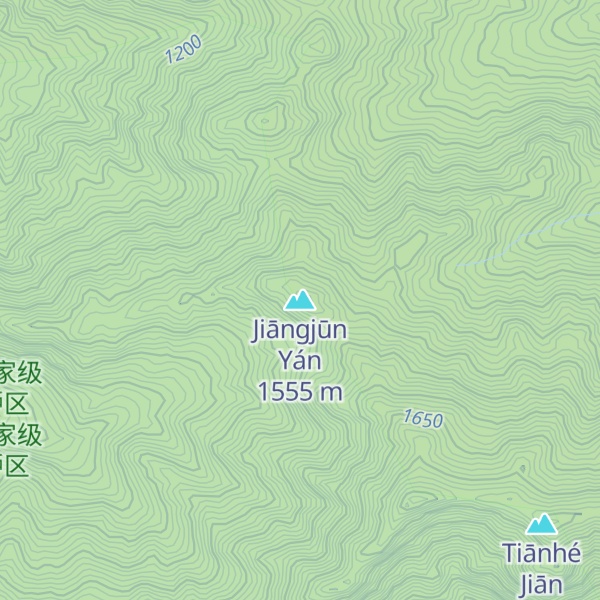 Map of Jiāngjūn Yán