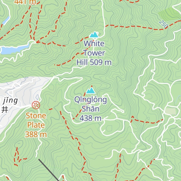 Map of Qīnglóng Shān