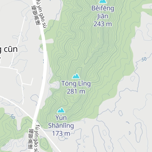 Map of Tóng Lǐng