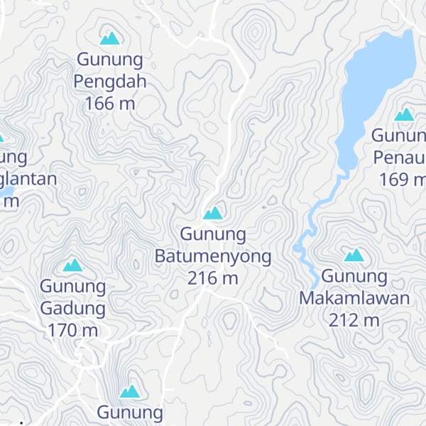Map of Gunung Batumenyong