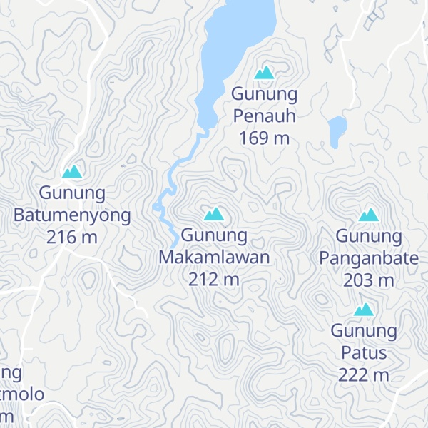 Map of Gunung Makamlawan