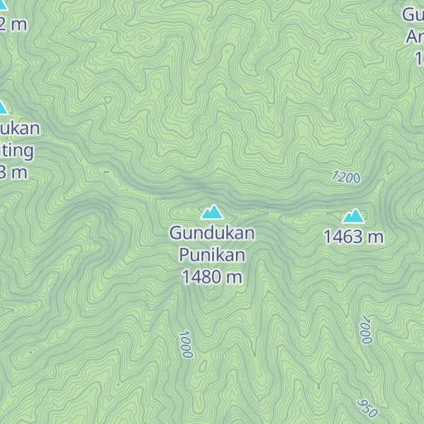 Map of Gundukan Punikan