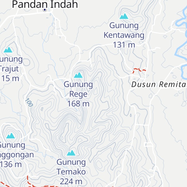 Map of Gunung pemasak
