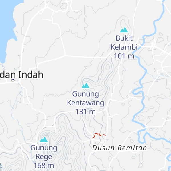 Map of Gunung Kentawang