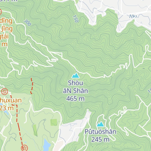 Map of Shòu āN Shān