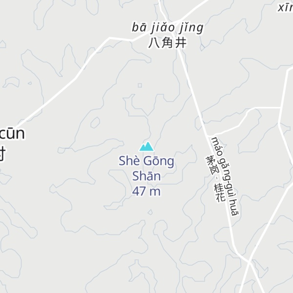 Map of Shè Gōng Shān