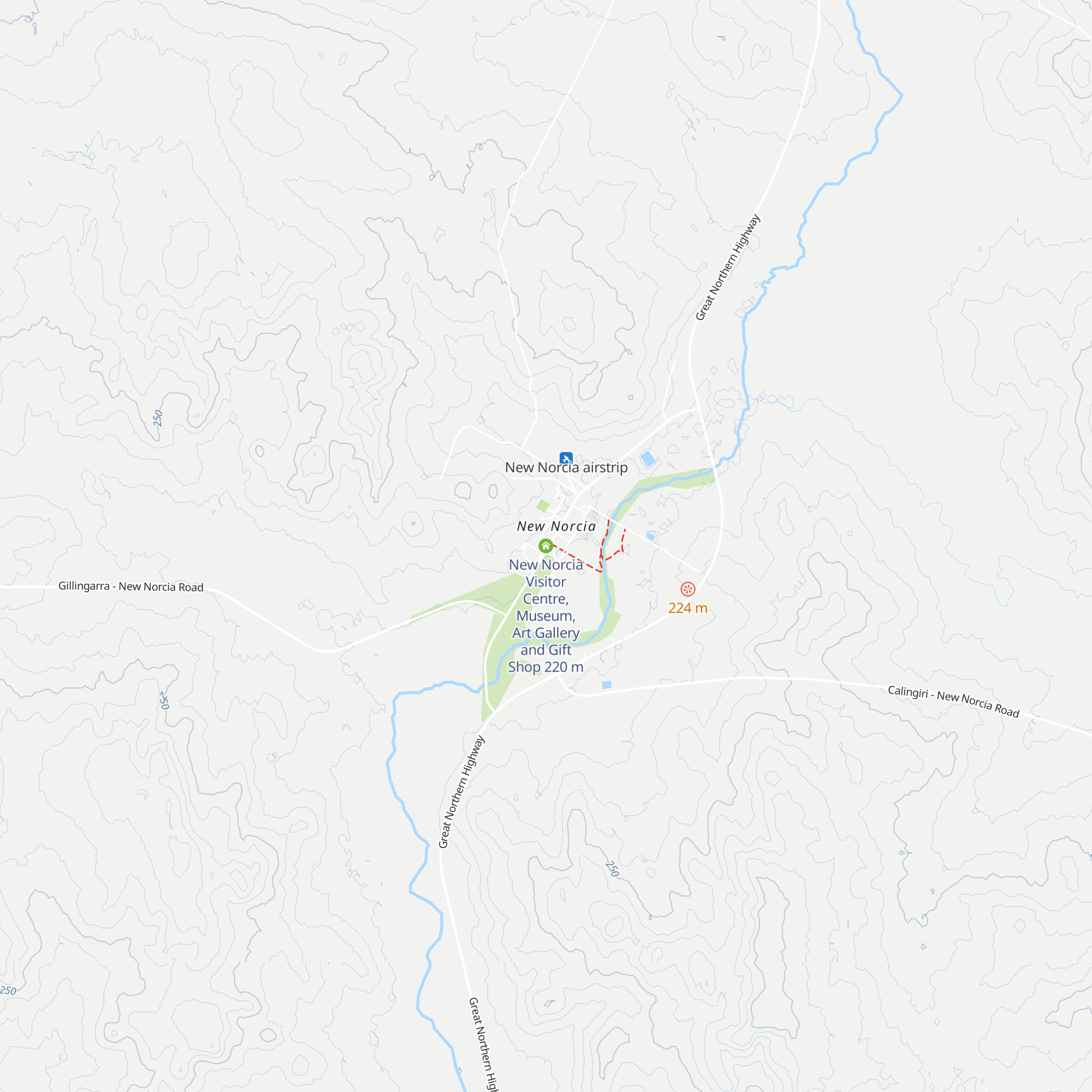 New Norcia Visitor Centre, Museum, Art Gallery and Gift Shop map