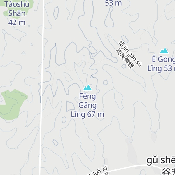 Map of Fēng Gǎng Lǐng