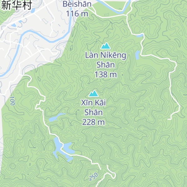 Map of Xīn Kāi Shān