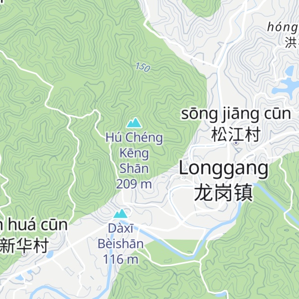 Map of Cháng Gǎng Lǐng Shān