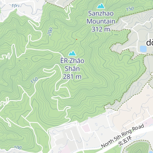 Map of Dàzhāo Shān