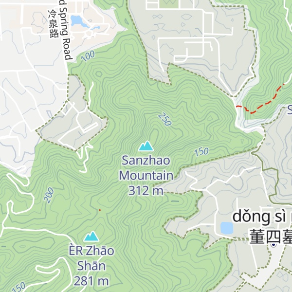Map of Sanzhao Mountain