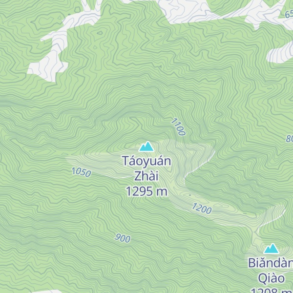 Map of Táoyuán Zhài