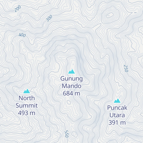Map of Gunung Mando