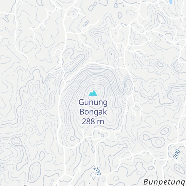 Map of Gunung Bongak