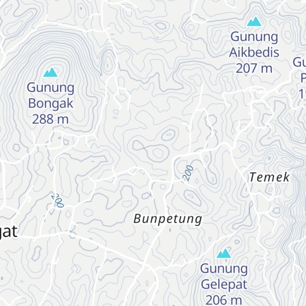Map of Gunung Monte