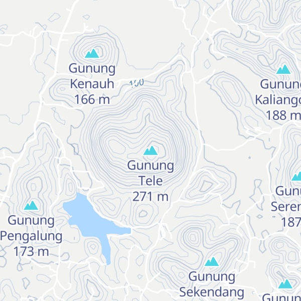 Map of Gunung Tele