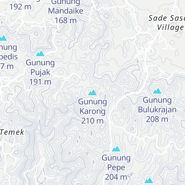 Map of Gunung Karong