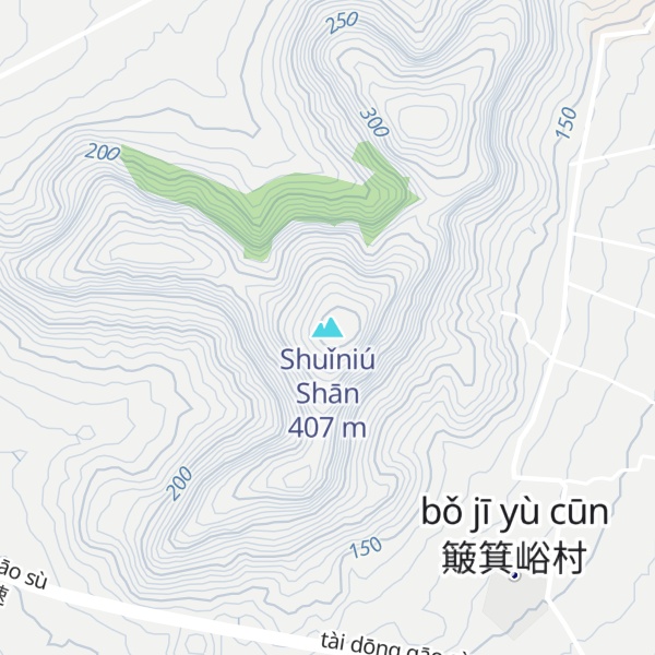 Map of Shuǐniú Shān