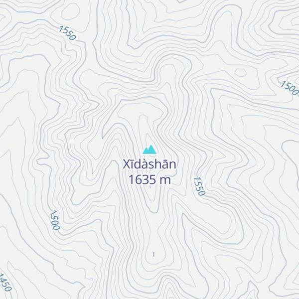 Map of Xīdàshān