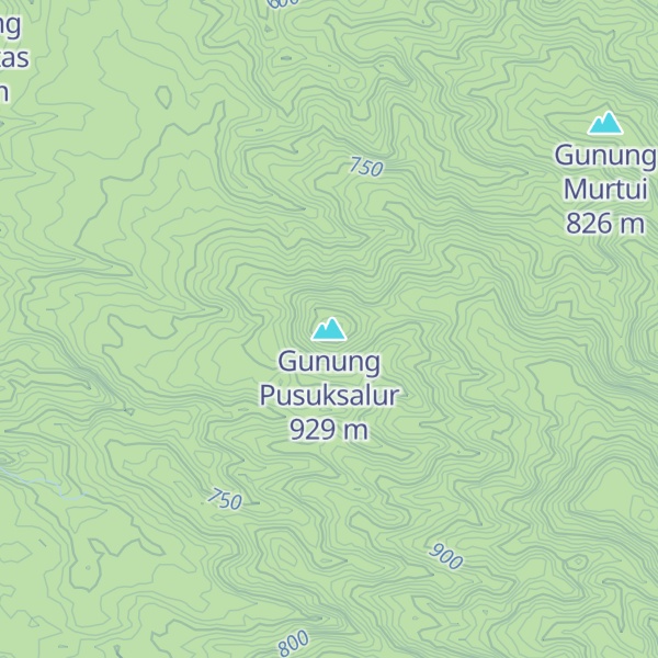 Map of Gunung Pusuksalur