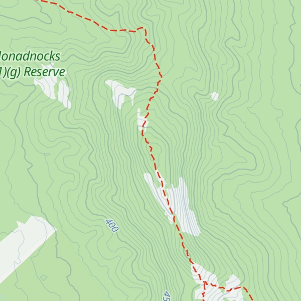Map of Mount Cooke