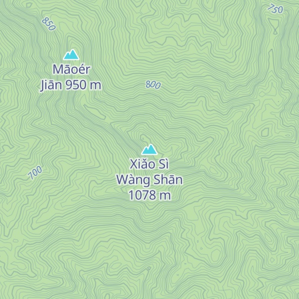 Map of Xiǎo Sì Wàng Shān