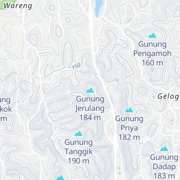 Map of Gunung Jerulang