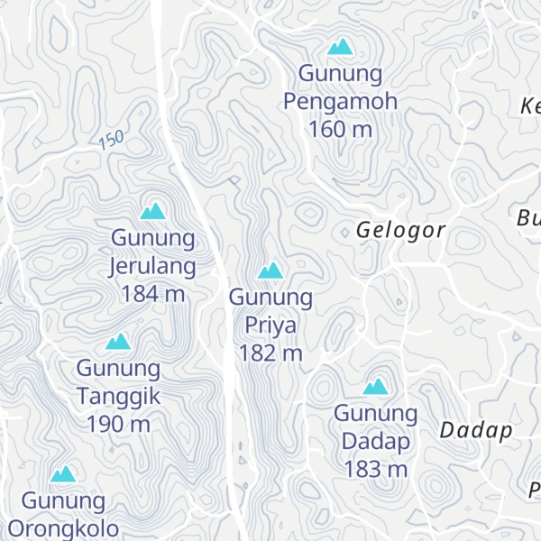 Map of Gunung Priya