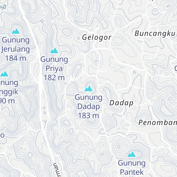 Map of Gunung Dadap