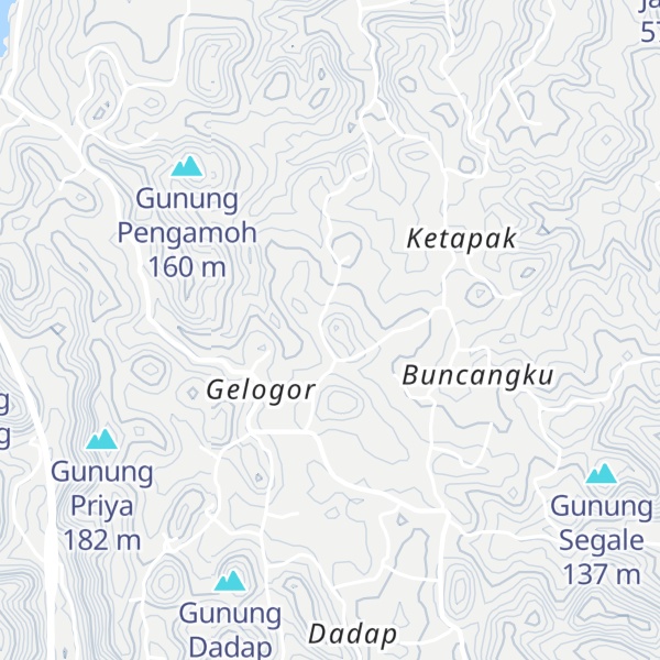 Map of Gunung Ngeri