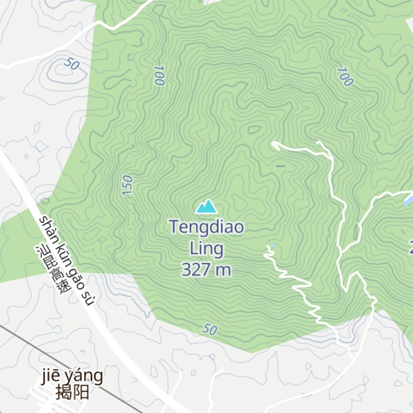 Map of Tengdiao Ling