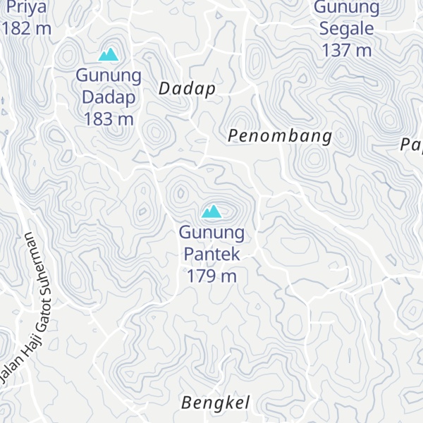 Map of Gunung Pantek